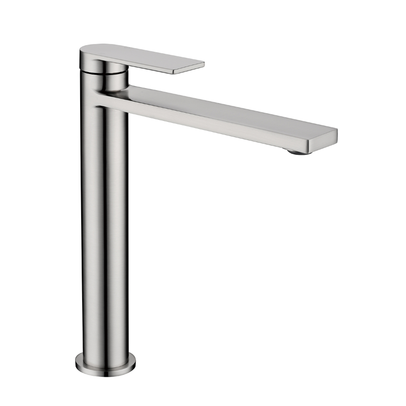 Bella Vista Tall Basin Mixer - 'Cresta' Brushed Nickel