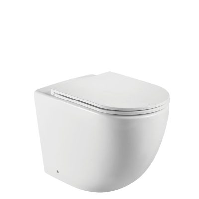 Fienza Koko Matte White Wall-Faced Toilet Suite