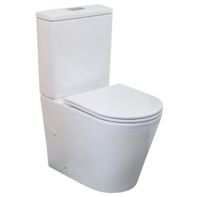 Fienza Isabella Back-to-Wall Toilet Suite, Slim Seat