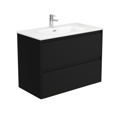 Fienza Joli Amato Satin Black Vanity 900mm