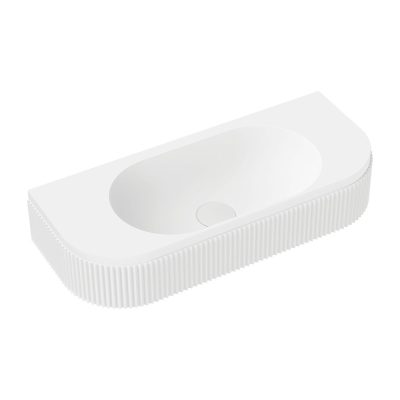 Fienza Minka Solid Surface Wall Basin - No Tap Hole