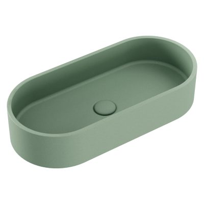 Fienza Jada Pill Concrete Above Counter Basin Sage