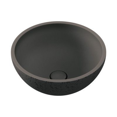 Fienza Alba Round Concrete Above Counter Basin - Warm Grey