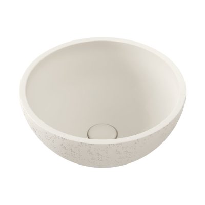 Fienza Alba Round Concrete Above Counter Basin - Warm White