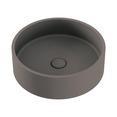 Fienza Jada Round Concrete Above Counter Basin - Warm Grey